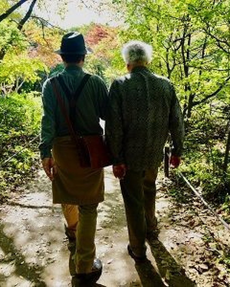 Ältere Männer beim laufen